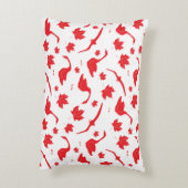 カナダのゲーゼとメープル離れの – カナダ国旗の赤。 アクセントクッション (裏面(縦))