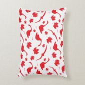 カナダのゲーゼとメープル離れの – カナダ国旗の赤。 アクセントクッション (正面(垂直))