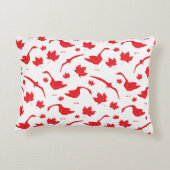 カナダのゲーゼとメープル離れの – カナダ国旗の赤。 アクセントクッション (裏面)