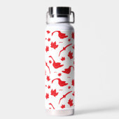 カナダのゲーゼとメープル離れの – カナダ国旗の赤。 ウォーターボトル (背面)