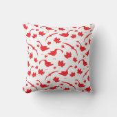 カナダのゲーゼとメープル離れの – カナダ国旗の赤。 クッション (正面)