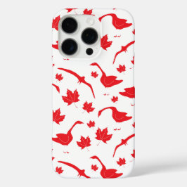 カナダのゲーゼとメープル離れの – カナダ国旗の赤。 iPhone 16 PROケース