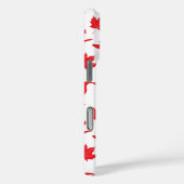 カナダのゲーゼとメープル離れの – カナダ国旗の赤。 Case-Mate iPhoneケース (裏面 / 右)