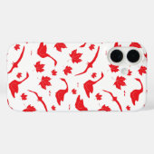 カナダのゲーゼとメープル離れの – カナダ国旗の赤。 Case-Mate iPhoneケース (裏面 (横))