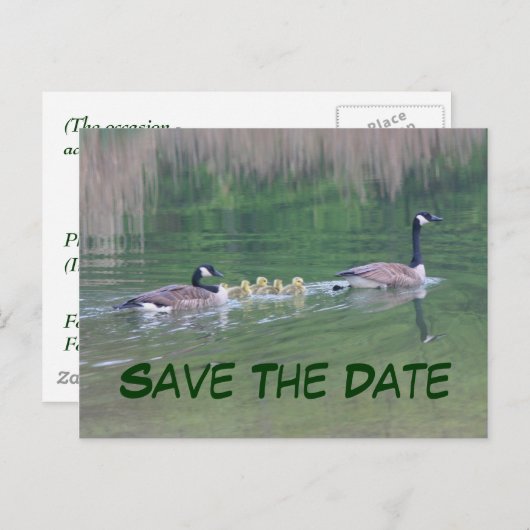 カナダのゲーゼ自然はがきの日付を保存 案内ポストカード (正面/裏面)