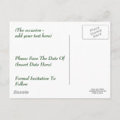 カナダのゲーゼ自然はがきの日付を保存 案内ポストカード (裏面)