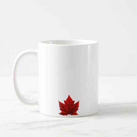 カナダのコップ及びマグのカナダのカエデの葉の記念品のコップ コーヒーマグカップ (左)
