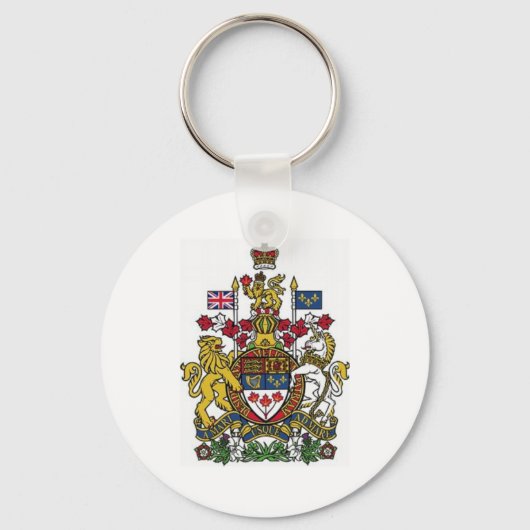 カナダのコート・オブ・アームズ キーホルダー (正面)