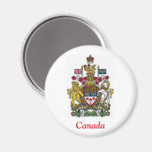 カナダのコート・オブ・アームズ マグネット (正面/裏面)