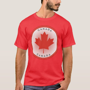 カナダのサクラの葉の円形 Tシャツ