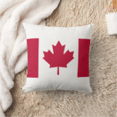 カナダのサクラの葉の旗のスロー枕 クッション (ブランケット)