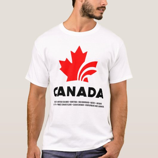 カナダのサクラの葉 |  Tシャツ (正面)