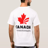 カナダのサクラの葉 |  Tシャツ (裏面)