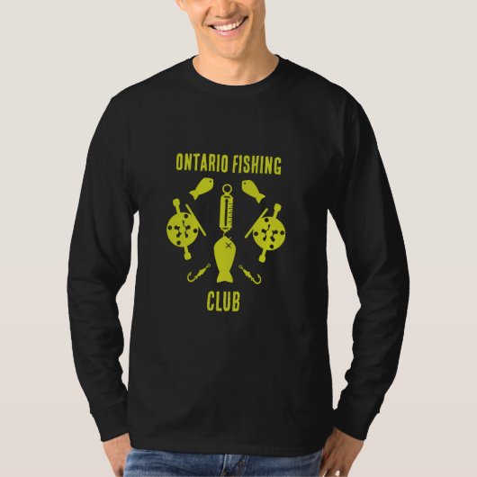 カナダのサケ釣り Tシャツ (正面)