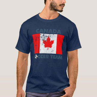 カナダのサッカーチーム国旗2022カナダのサポーター Tシャツ