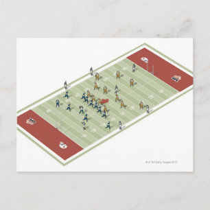 カナダのサッカーピッチのチーム ポストカード