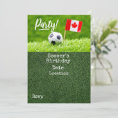 カナダのサッカー Save the Date 招待状 (スタンド正面)