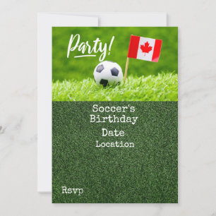 カナダのサッカー Save the Date 招待状