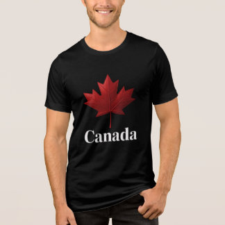 カナダのサトウカエデの葉のTシャツデザイン トライブレンドTシャツ