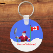 カナダのサンタさんへクリスマスプレゼント キーホルダー (正面)