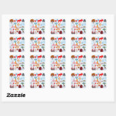カナダのシンボル スクエアシール (シート)