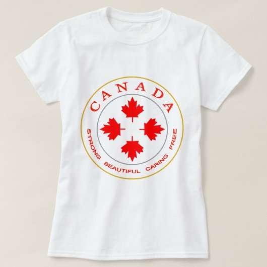 カナダのシンボル Tシャツ (デザイン正面)