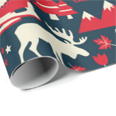 カナダのシームレスなパターン ラッピングペーパー (ロールコーナー)