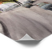 カナダのシーン：モントリオール – 水彩 ポスター (角)