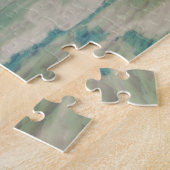 カナダのジャスパーNP名勝アネット湖の反射 ジグソーパズル (側面)