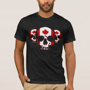 カナダのスカル Tシャツ