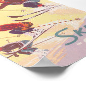 カナダのスキーヴィンテージレトロスキーポスター ポスター (角)