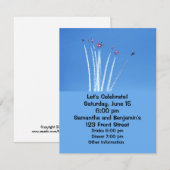 カナダのスノーバーズの飛行機 招待状 (正面/裏面)