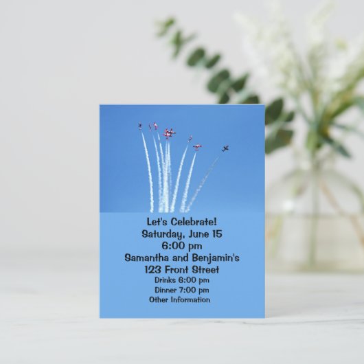 カナダのスノーバード飛行機 招待状 (スタンド正面)