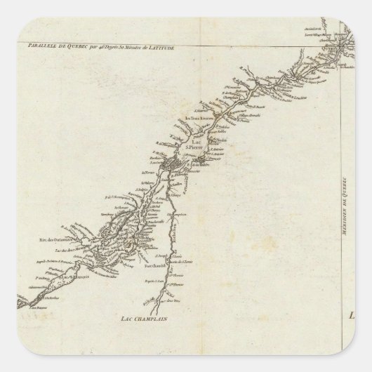 カナダのセントローレンス川 スクエアシール (正面)