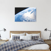 カナダのセントローレンス湾のSunglint。 キャンバスプリント (インサイチュ (寝室))