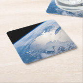 カナダのセントローレンス湾のSunglint。 スクエアペーパーコースター (アングル)