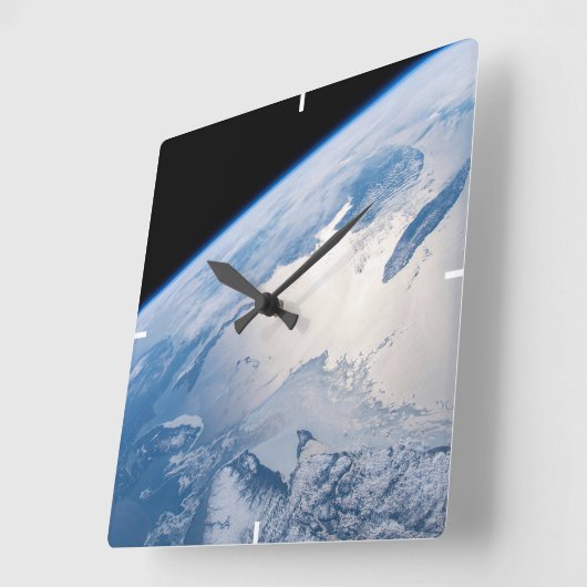 カナダのセントローレンス湾のSunglint。 スクエア壁時計 (傾斜)