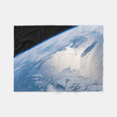 カナダのセントローレンス湾のSunglint。 フリースブランケット (正面(横))