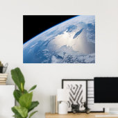 カナダのセントローレンス湾のSunglint。 ポスター (ホームオフィス)