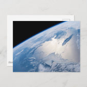 カナダのセントローレンス湾のSunglint。 ポストカード (正面/裏面)