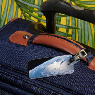 カナダのセントローレンス湾のSunglint。 ラゲッジタグ