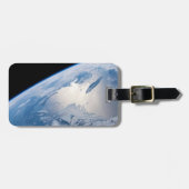 カナダのセントローレンス湾のSunglint。 ラゲッジタグ (正面横)