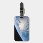 カナダのセントローレンス湾のSunglint。 ラゲッジタグ (正面縦)