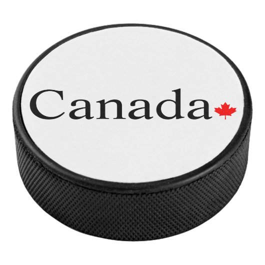 カナダのタイポグラフィと赤楓の葉 アイスホッケーパック (3/4)