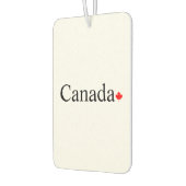 カナダのタイポグラフィと赤楓の葉 カーエアーフレッシュナー (左)