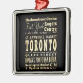 カナダのタイポグラフィの芸術のトロント都市 メタルオーナメント (左)