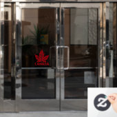 カナダのデカールカッコいいパーソナライズCanadaウィンドウデカール ウィンドウサイン (オフィスドア)