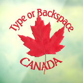 カナダのデカールカッコいいパーソナライズCanadaウィンドウデカール ウィンドウサイン (シート3)