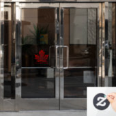 カナダのデカールカッコいいパーソナライズCanadaウィンドウデカール ウィンドウサイン (オフィスドア)