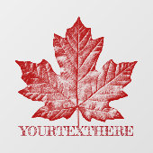 カナダのデカールカッコいいパーソナライズCanadaウィンドウデカール ウィンドウサイン (シート)